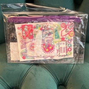 Recollections Crafts Clear Pouch with Stickers 75 Pcs Pouch Kit